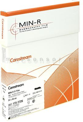 Carestream Health (Kodak) MIN-R S 24x30 см для маммографии Маммографическая плёнка 18*24 см. 100 листов.