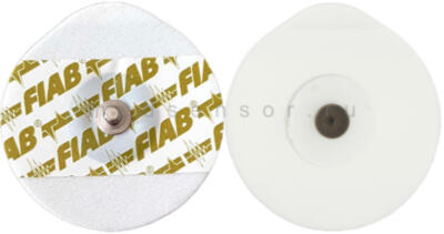 Fiab F9060 (твёрдый гель, 50х48 мм) Одноразовые электроды ЭКГ, твердый гель, диаметр - 50х48 мм