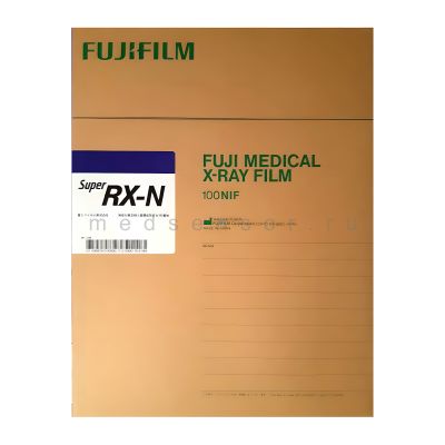 FUJIFILM Super RX-N 24x30 см Рентгенплёнка рентгеновская синечувствительная FujiFilm SuperRX-N 24х30 см. 100 листов в упаковке.