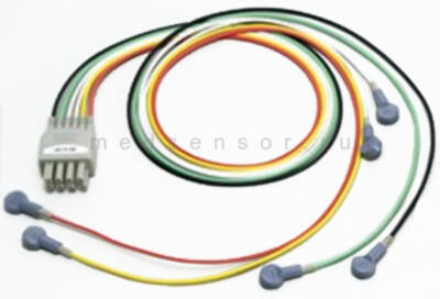 Кабель Nihon Kohden K915 на 6 отведения ЭКГ (0.8 м, кнопка) Оригинальный кабель пациента на 6 отведения ЭКГ для мониторов Nihon Kohden. Длина 0.8 м, разъем "snap" (кнопка), IEC