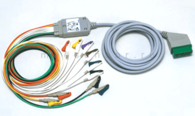 Кабель пациента Nihon Kohden K901 на 12 отведения ЭКГ (3.8 м, зажим) Оригинальный кабель пациента на 12 отведения ЭКГ для мониторов Nihon Kohden. Длина 3.8 м, разъем "grabber" (зажим), IEC