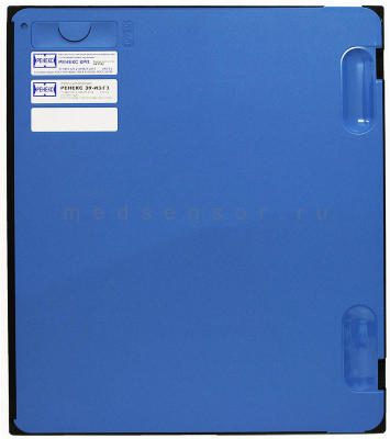 Кассета РЕНЕКС КРП с экраном ЭУ-И3/ЭУ-Г3, 35х35 см Пластиковая кассета с универсальным усиливающим экраном. Класс чувствительности - 200.