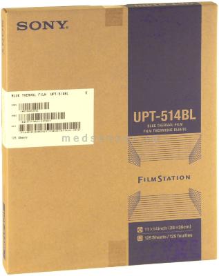 Sony UPT-514BL - 28х35 см (11&quot;х14&quot;) 125 листов прозрачной голубой пленки 11 x 14" (27,9 x 35,4 см) для медицинских DICOM-принтеров Sony Filmstation моделей UP-DF550 и UP-DF750.
