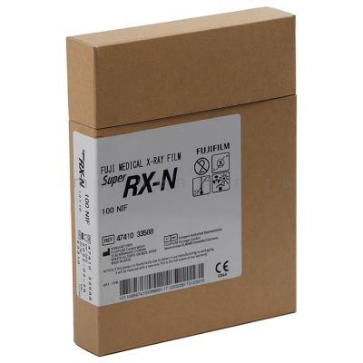FUJIFILM Super RX-N 13x18 см Рентгенплёнка рентгеновская синечувствительная FujiFilm SuperRX-N 13х18 см. 100 листов в упаковке.