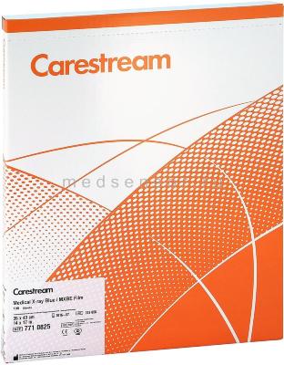 Carestream Health (Kodak) MXBE 35 х 43 см Синечувствительная пленка для общей рентгенологии. 100 листов 35 х 43 см.